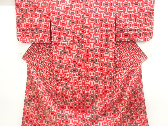 大正ロマン　抽象模様着物